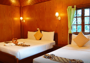 Garden view bungalow Triple